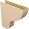 Ekena Millwork 9"W x 36"D x 36"H Thin Greensboro Rough Cedar Woodgrain TimberThane Corbel, Primed Tan CORUR09X36X36GRNRCPR - alternate 4